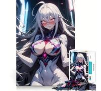 Puzzle de 1000 pièces représentant Une Fille d'anime Sexy pour Adultes Jeu de logique raffiné Loisirs Doux Bords Nets Joli Cadeau 50x75cm
