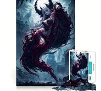 Puzzle de 1000 pièces représentant Une Fille d'anime Vampire,idéal pour Adultes Jeu de mémoire,Assemblage sécurisé et Solide,pour développer des Liens significatifs (38x26cm)