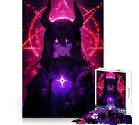 Puzzle de 1000 pièces représentant Une Fille démon d'anime, idéal pour Les Adolescents, pour développer Leur mémoire et Leur Sens de l'organisation Parfait pour Les fêtes (50x75cm)