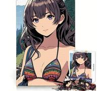 Puzzle de 1000 pièces représentant Une Fille en Bikini Faisant de la randonnée Idéal pour Les Adolescents ce Puzzle Offre Un Excellent Moyen de développer Leur Esprit d'analyse et de trouver