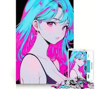 Puzzle de 1000 pièces représentant Une Fille en Maillot de Bain Style Anime,idéal pour Les Adolescents Jeu Stimulant l'esprit,Assemblage Solide et sécurisé,activité de Partage en Famille (38x26cm)