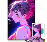 Puzzle de 1000 pièces représentant Une Fille en Maillot de Bain Style Anime,idéal pour Les Adolescents Un Jeu de mémoire Amusant et Relaxant à réaliser en Groupe à l'intérieur (38x52cm)