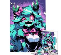 Puzzle de 1000 pièces représentant Une Fille Monstre d'anime Un défi à relever mais Un Jouet Amusant et Humoristique pour décorer Un Mur à partir de 14 Ans (38x52cm)