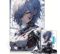 Puzzle de 1000 pièces représentant Une Fille Robot Soldat d'anime, idéal pour Adultes, Jeu de logique mentale, Moment de détente, découpe Ferme, Cadeau de Noël (38x52cm)
