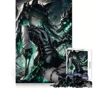 Puzzle de 1000 pièces représentant Une Fille Squelette de Dragon Anime pour Adultes, idéal pour améliorer la mémoire et Passer d'agréables Moments de détente Découpe Laser Cadeau de Noël (38x26cm)