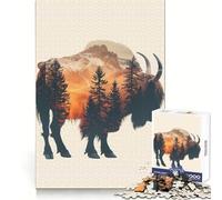 Puzzle de 1000 pièces représentant Une forêt de yaks, idéal pour Les Adolescents entraînement à la Concentration, évasion paisible, Assemblage serré, Cadeau attentionné (38x52cm)