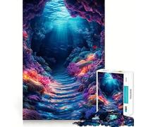 Puzzle de 1000 pièces représentant Une Grotte corallienne sous-Marine Un défi intellectuel Amusant et précis pour s'occuper Pendant l'attente (38x26cm)