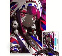 Puzzle de 1000 pièces représentant Une guerrière Anime,Un Jeu de réflexion Stimulant et Un Passe-Temps Fascinant pour Les Moments de détente (50x75cm)