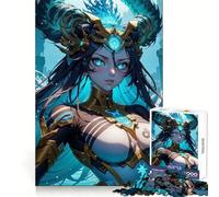 Puzzle de 1000 pièces représentant Une guerrière d'anime idéal pour Les Adolescents Développez Votre potentiel Mental et Votre Calme Profitez pleinement de Vos Vacances grâce à Ses Bords Uniformes