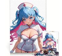 Puzzle de 1000 pièces représentant Une infirmière Sexy d'anime, idéal pour Adultes Un Jeu d'esprit Stimulant et Relaxant, Parfait pour Un Cadeau de Saison 50x75cm