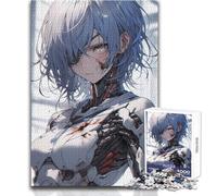 Puzzle de 1000 pièces représentant Une Jeune Fille Adolescente,Un Robot Soldat de Style Anime Jeu éducatif d'observation et de développement du Sens de l'observation et Symbolique