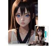 Puzzle de 1000 pièces représentant Une Jeune Fille d'anime, idéal pour Les Adolescents Un Jeu Intelligent et apaisant, avec des découpes nettes et Un Cadeau Parfait 50x75cm