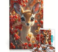 Puzzle de 1000 pièces représentant Une Magnifique Gazelle, Jeu de réflexion, décoration intérieure, avec des pièces de Formes aléatoires Parfaitement emboîtables 38x52cm