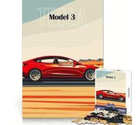 Puzzle de 1000 pièces représentant Une Maquette de Tesla, idéal pour Les Adolescents Améliore la mémoire, se divertit en Silence, Bords précis, Cadeau Artistique 50x75cm