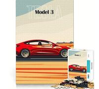 Puzzle de 1000 pièces représentant Une Maquette de Tesla, idéal pour Les Adolescents Améliore la mémoire, se divertit en Silence, Bords précis, Cadeau Artistique 50x75cm