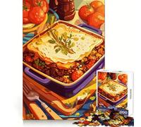 Puzzle de 1000 pièces représentant Une Nature Morte de hachis parmentier, idéal pour Les Adolescents développe la mémoire, apaise l'esprit et Offre Un Cadeau Original aux Bords Nets (38x26cm)