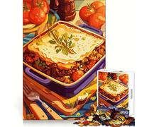 Puzzle de 1000 pièces représentant une nature morte de hachis parmentier idéal pour les adolescents Stimule la réflexion se détend et se construit facilement Un cadeau parfait pour les fêtes (38x52cm)