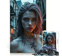Puzzle de 1000 pièces représentant Une nymphe dans Un décor Post-apocalyptique, idéal pour Adultes Jeu de logique Robuste, Anti-Tension, Bords Transparents, Cadeau de qualité supérieure (38x52cm)