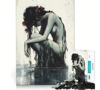 Puzzle de 1000 pièces représentant Une nymphe des eaux Jeu cognitif et Amusant Découpe de Haute précision Cadeau Unique pour soulager Le Stress (50x75cm)