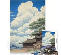 Puzzle de 1000 pièces représentant Une Peinture de Village Japonais, idéal pour Les Adolescents : entraînement Intelligent, Loisirs calmes, découpe Impeccable, Joli Cadeau (38x52cm)
