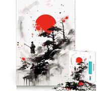 Puzzle de 1000 pièces représentant Une Peinture Japonaise de samouraï, idéal pour Les Adolescents Jeu de réflexion et de création Collective, découpe Nette et précise Pièce de Collection (50x75cm)