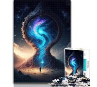 Puzzle de 1000 pièces représentant Une planète Extraterrestre, idéal pour Un Anniversaire, Un Jeu en Famille ou Un Loisir, 50x75cm