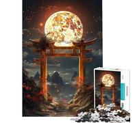 Puzzle de 1000 pièces représentant Une Porte Torii Japonaise idéal pour Un Anniversaire ou Noël Stimule la mémoire et Offre Un Jeu Anti-Stress Convient aux 14 Ans et Plus (38x52cm)