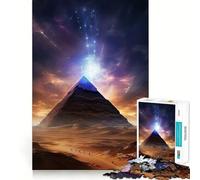 Puzzle de 1000 pièces représentant Une Pyramide égyptienne Antique Exercice Mental Amusant Pièces nettes et sans bavures Activité captivante pour des soirées tranquilles (38x52cm)