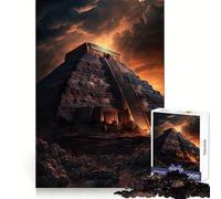 Puzzle de 1000 pièces représentant Une Pyramide Maya Mystique, idéal pour Adultes Jeu d'exercice Mental, Anti-Tension, à Assembler Un Joli Cadeau (38x26cm)
