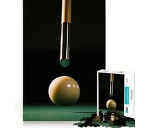 Puzzle de 1000 pièces représentant une queue de billard et des boules idéal pour les adolescents et leurs activités cérébrales Un jeu d'éveil et de réflexion un cadeau de saison idéal pour se détendre