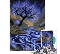 Puzzle de 1000 pièces représentant Une rivière Lumineuse traversant Un Canyon Puzzle pour Adultes défi de Vitesse et de difficulté idéal comme Cadeau (Taille 50x75cm)