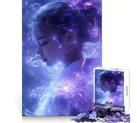 Puzzle de 1000 pièces représentant Une samouraï Mystique (Anime) Jeu de logique pour Adultes et Adolescents Découpe de précision (50x75cm)