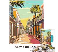 Puzzle de 1000 pièces représentant Une scène de Rue de la Nouvelle-Orléans idéal pour Les Adolescents et Les Adultes Jeu de réflexion Stimulant pour Passer Le Temps à la Maison Cadeau Original