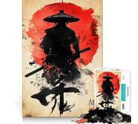 Puzzle de 1000 pièces représentant Une Silhouette de samouraï, idéal pour Les Adolescents Jeu de logique et de Construction, Silencieux et Amusant, découpe Nette, Un Joli Cadeau (50x75cm)