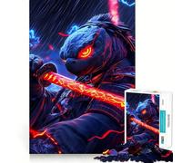 Puzzle de 1000 pièces représentant Une Tortue samouraï guerrière, idéal pour Adultes et Adolescents À Construire Lentement et avec Plaisir Découpe précise Pièce de Collection (38x26cm)