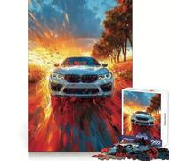 Puzzle de 1000 pièces représentant Une Voiture de Sport Blanche, idéal pour Les Adolescents Un Cadeau Parfait pour Les fêtes ! (38x52cm)
