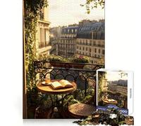 Puzzle de 1000 pièces représentant Une Vue d'un Balcon Parisien, idéal pour Les Adolescents, pour renforcer Leur mémoire, se détendre à la Maison, Bords Nets, Un Cadeau précieux (38x26cm)