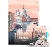 Puzzle de 1000 pièces représentant Venise Italie Un Paysage Urbain pour Un Jeu éducatif Stimulant et Un pour Les Anniversaires (Dimensions 38x52cm)