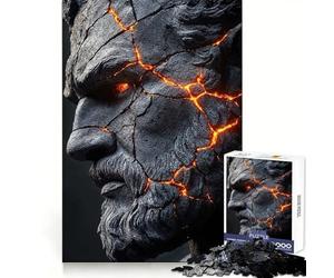 Puzzle de 1000 pièces représentant Zeus, Dieu Grec, pour Adultes et Adolescents Idéal pour se concentrer, se détendre et Passer Un Moment agréable Bords Fins Joyeux Noël ! (38x26cm)
