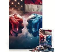 Puzzle de 1000 pièces Républicains Contre Démocrates pour Adolescents, Jeu de réflexion Jigsaw Wise, pour se détendre et Profiter des fêtes (50x75cm)
