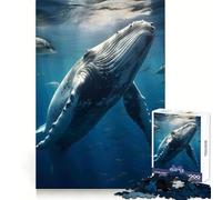 Puzzle de 1000 pièces Requin-Baleine pour Adolescents Activité cérébrale stimulante Bords Nets Cadeau Original (38x26cm)