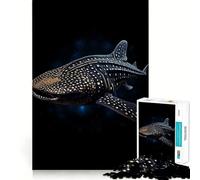 Puzzle de 1000 pièces Requin-Baleine pour Adultes,Jeu de logique,découpe de précision,Bords Lisses, pour Les réunions de Famille (50x75cm)