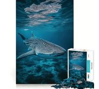 Puzzle de 1000 pièces Requin-Baleine sous-Marin Activité ludique et stimulante pour renforcer Les Liens familiaux Emboîtement Parfait sans espaces (38x52cm)