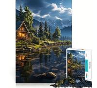 Puzzle de 1000 pièces Retraite en Montagne pour Adolescents Un pour développer sa mémoire, se détendre et s’Amuser (50x75cm)