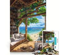 Puzzle de 1000 pièces Retraite en Villa au Bord de la mer pour Adolescents renforcez Vos capacités de mémorisation, passez Un Moment de détente, Cadeau de qualité pour Les fêtes (50x75cm)