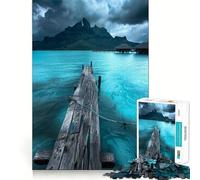 Puzzle de 1000 pièces Retraite sereine à Bora Bora pour Adultes, Smart Reason Toy Home Enjoy Sharp Edge, Article de Noël (38x52cm)