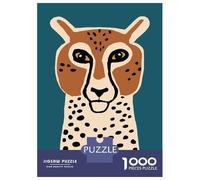 Puzzle De 1000 Pièces Retro Cheetah Puzzle pour Adolescents Course De Vitesse Manuelle Liste De Souhaits avec Le Père Noël Jouets Jeux Éducatifs 70x50cm/1000pcs