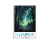 Puzzle de 1000 pièces, Reykjavik Islande, 70 x 50 cm, pour Adultes, Enfants et Adolescents. Jeu de Puzzle idéal pour Toute la Famille.