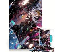 Puzzle de 1000 pièces Rider Cyberpunk Anime Girl pour Adolescents Stimule la mémoire Loisirs faciles Bords Nets Surprise de Noël (38x26cm)