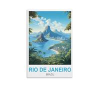 Puzzle de 1000 pièces, Rio de Janeiro, Brésil, Puzzle à Monter soi-même pour des Jeux et activités stimulants en Famille, décoration Murale, Cadeau Original, 70 x 50 cm